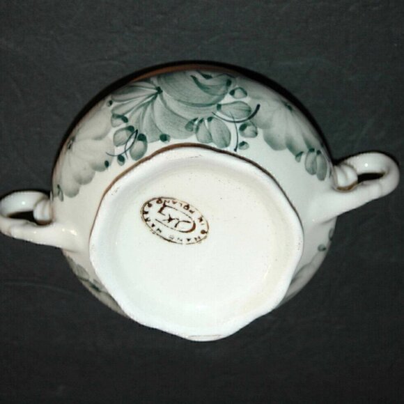 Polish Sugar Bowl Hand Made & Painted Made in Poland - Picture 3 of 9